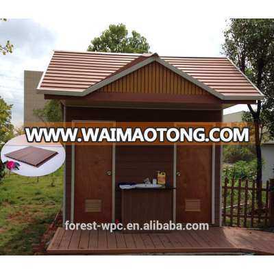 outdoor waterproof WPC Wall panel for the prefab house / Wpc Prefab House